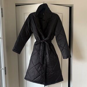 Women's Black quilted coat